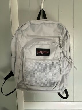 JanSport White Classic Daypack Backpack